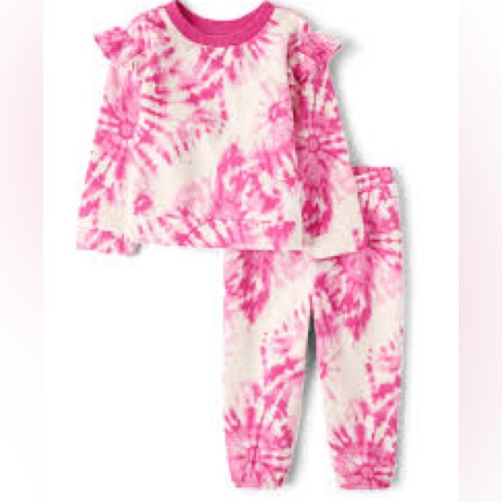 Pink Tie-Dye Kids Pajamas